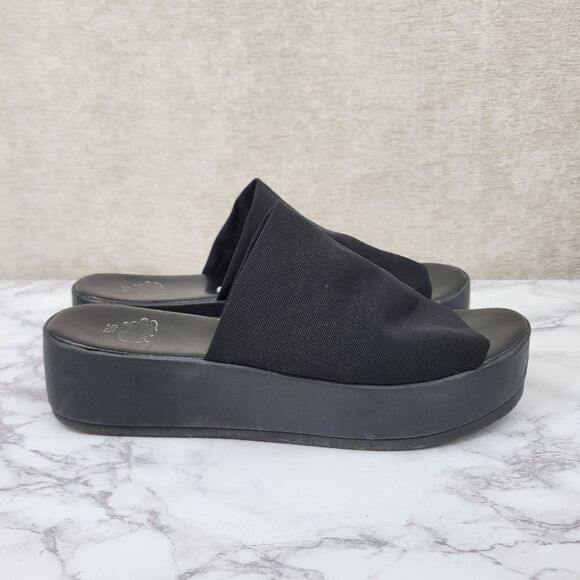 Faded Glory Shoes - Faded Glory Vintage Y2K Women's Black Platform Slide Sandals